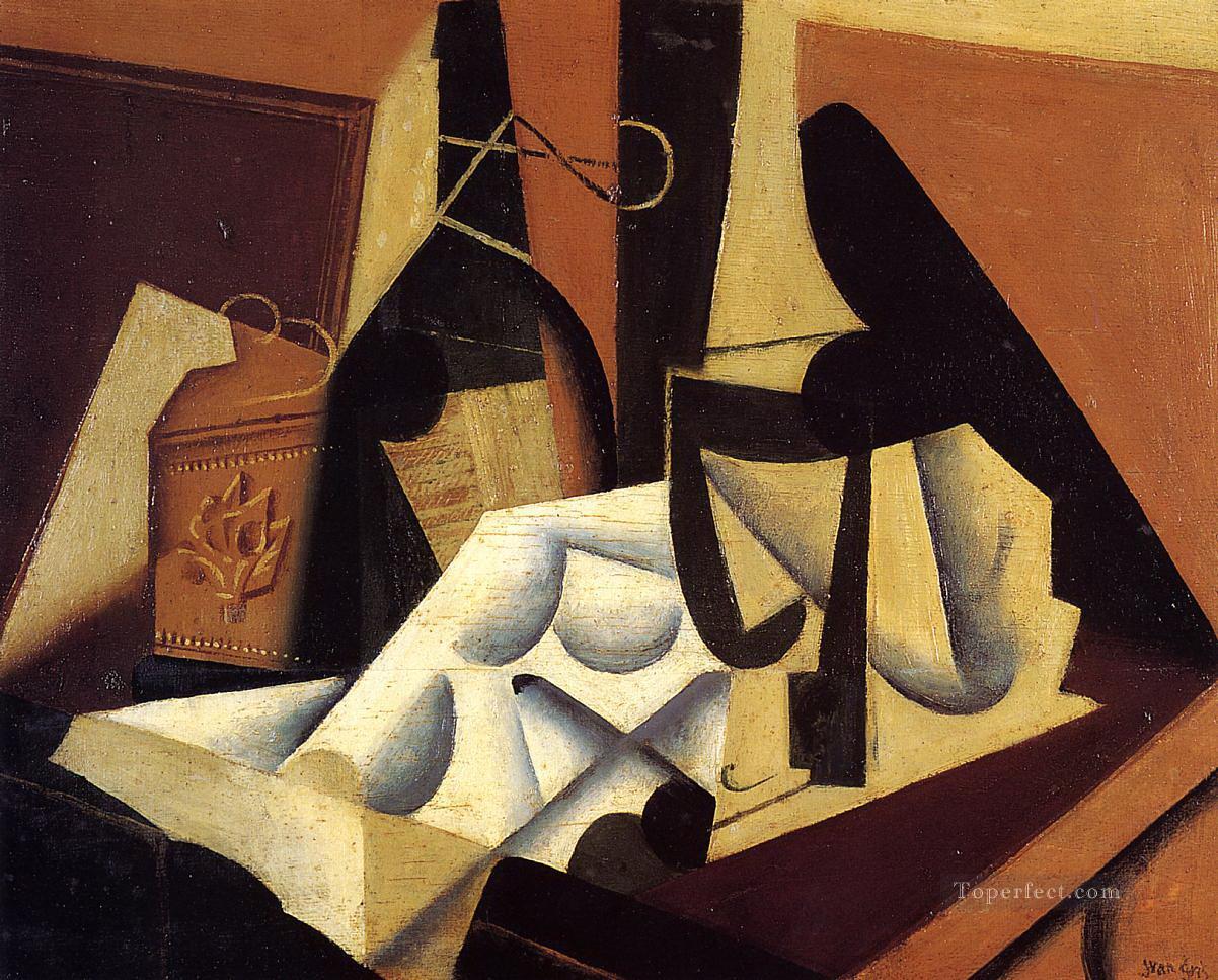still life with white tablecloth 1916 Juan Gris Oil Paintings